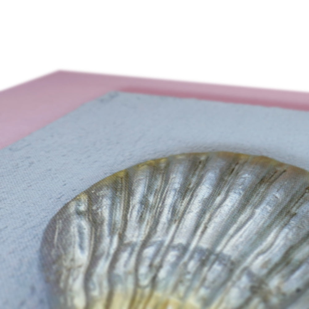 Silver Sea Shell Painting Canvas