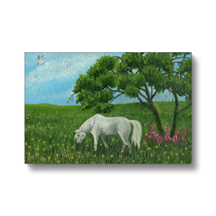 Divine Horse In The Field Canvas