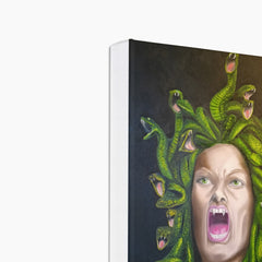 Green Snakes Medusa Head Canvas