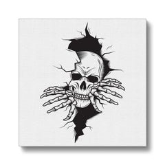 Skull Gothic Wall Decor Illustration Canvas