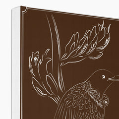 White & Brown Sparrow Canvas