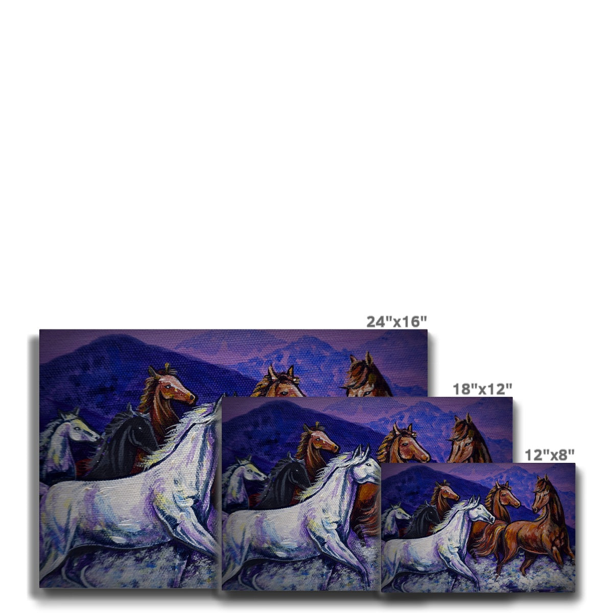 Graceful Horses Painting Canvas