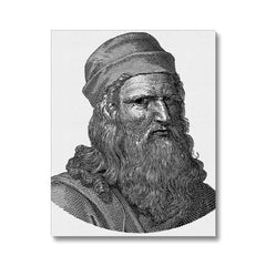 Leonardo Da Vinci Illustration  Canvas