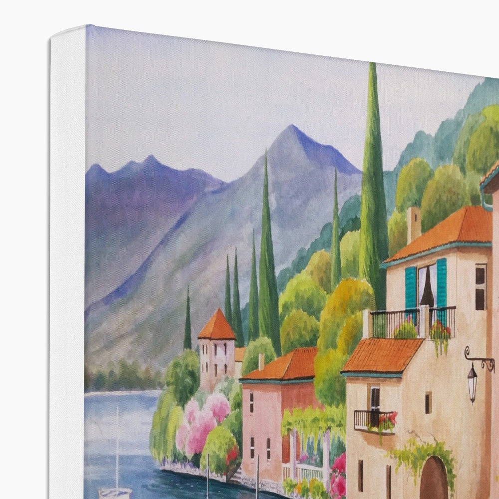 Sophisticated Painting Of Lake Canvas