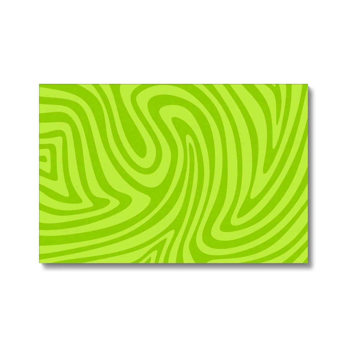 Funky Green Abstract Art Canvas