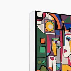 Cubism Faces In Pablo Picasso Style  Canvas