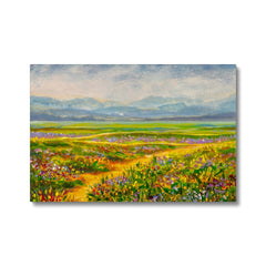 Breathtaking Flower Field Oil Painting Canvas