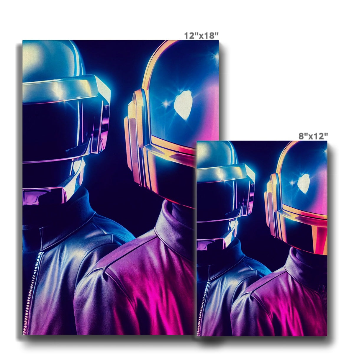 Stylish Daft Punk Art Canvas