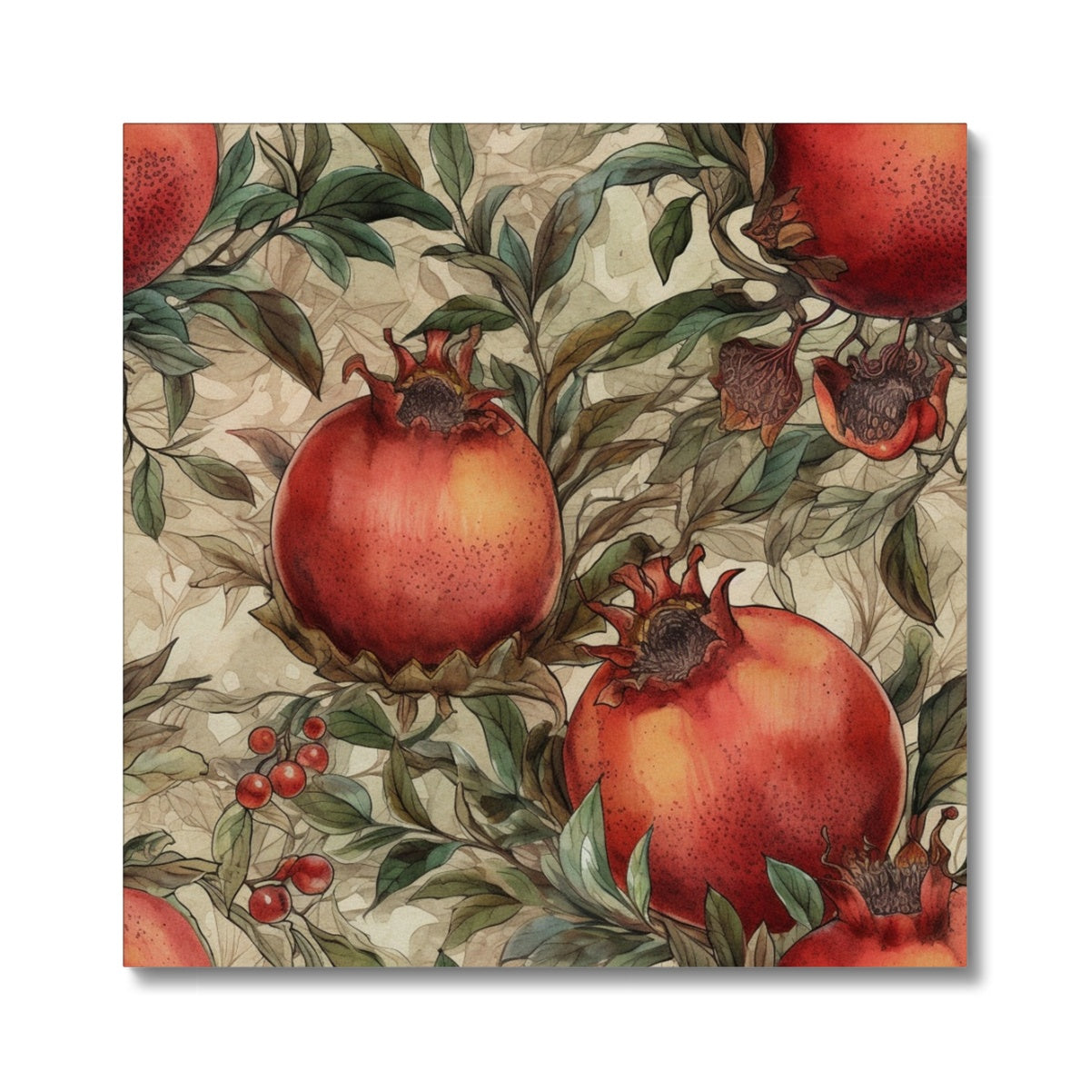 Pomegranates Season Painting Canvas