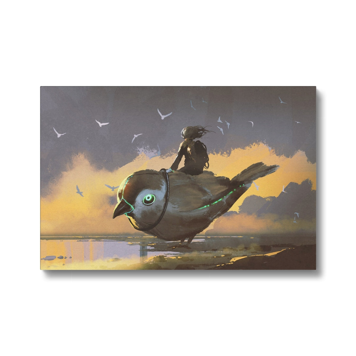 Warrior & Sparrow Canvas