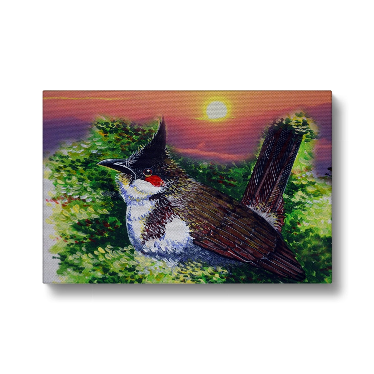 Sunset & Sparrow  Canvas