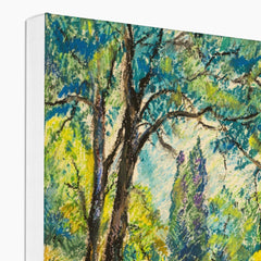 Cypresses In Woods In Van Gogh Style Canvas