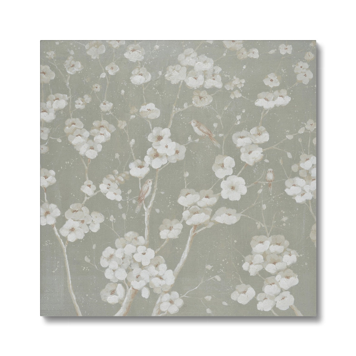 Amazing White Flower Bunch Canvas