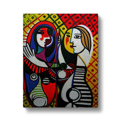 Girl Before A Mirror By Pablo Picasso Canvas