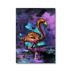 Abstract Flamingo Art Canvas