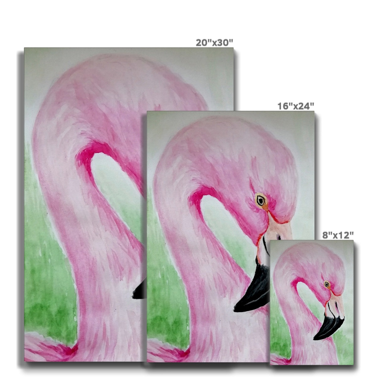 Exquisite Flamingo Painting Canvas