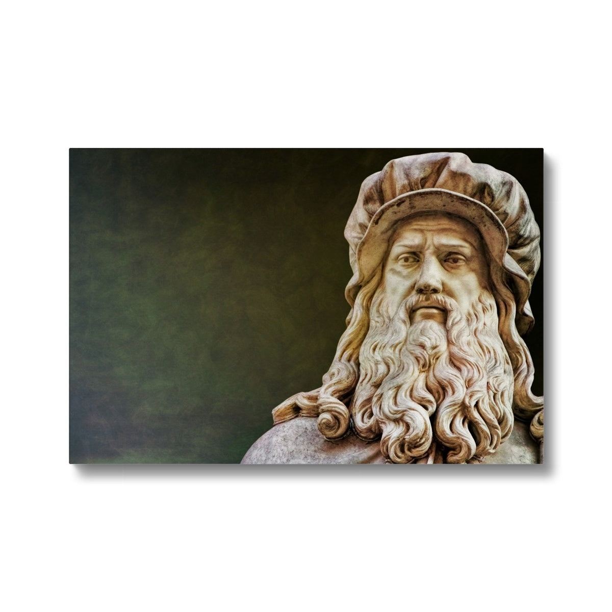 Leonardo Da Vinci Statue Canvas