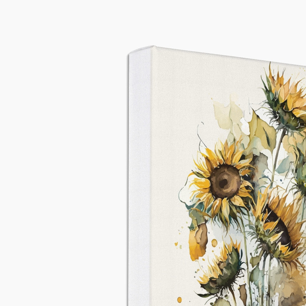 Abstract Sunflower Oil Painting Canvas