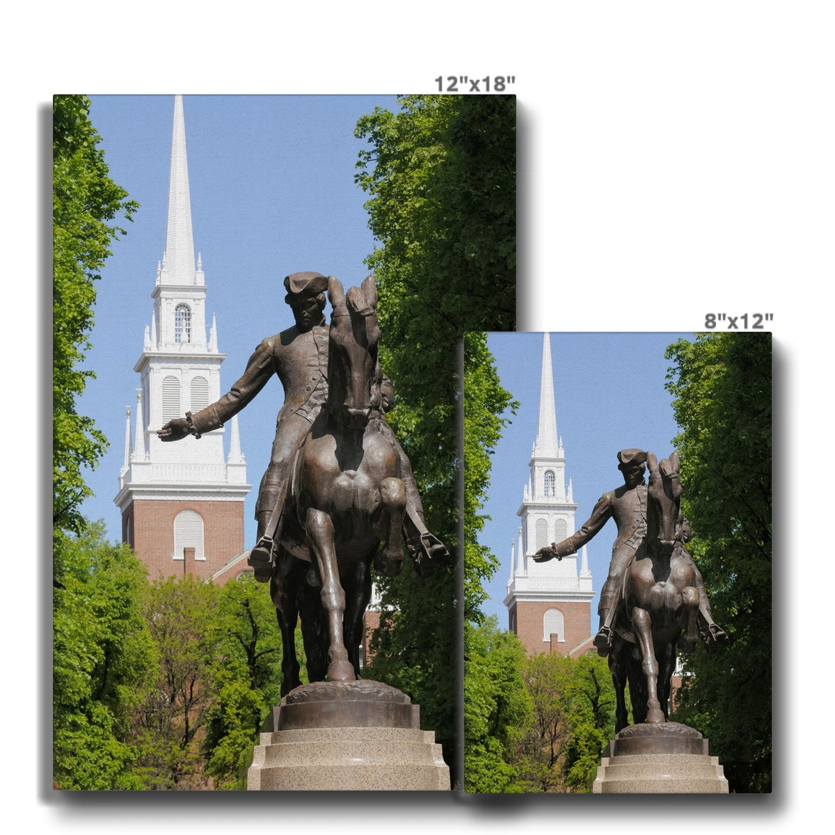 Celebrated Paul Revere Statue Canvas