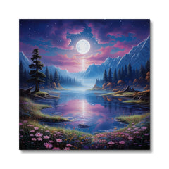 Dreamy Painting Of Lake Canvas