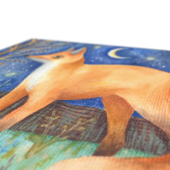 Fox & Starry Night Canvas