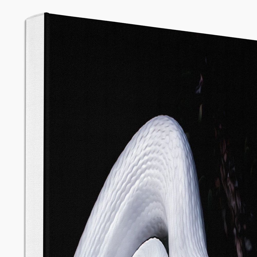 Majestic White Snake Canvas