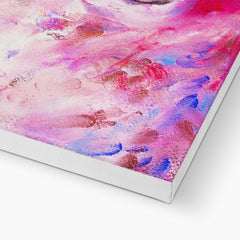 Ethereal Flamingo Portrait Canvas