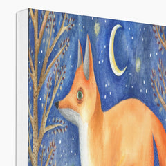 Fox & Starry Night Canvas