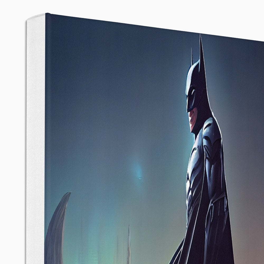 Impressive Batman Illustration Wall Art Canvas