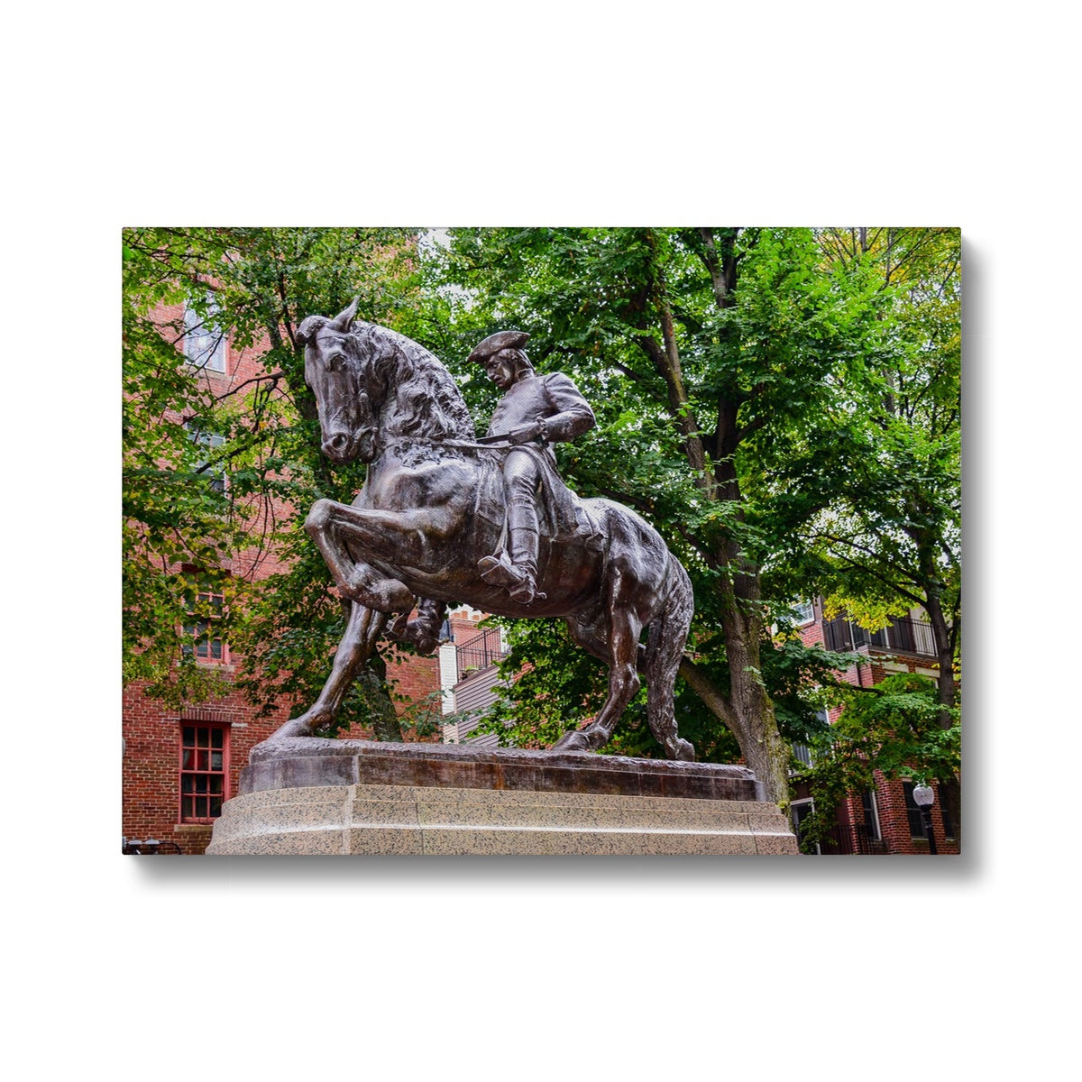 Legendary Paul Revere Statue Canvas