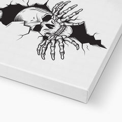 Skull Gothic Wall Decor Illustration Canvas