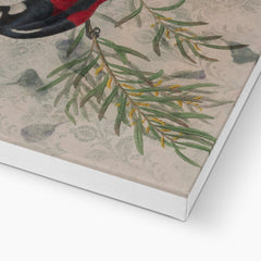 Red & Black Sparrow Canvas