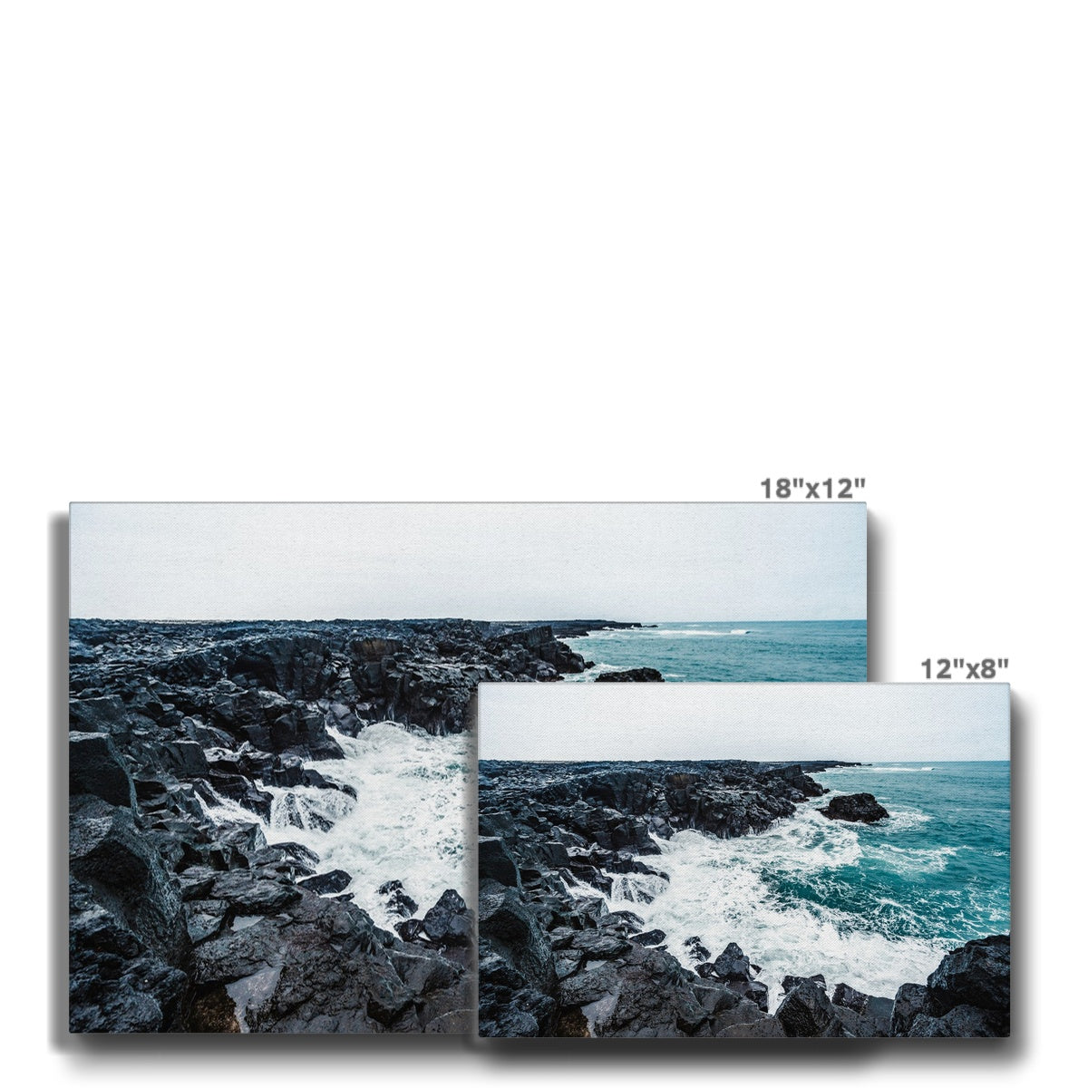 Breathtaking Brimketill Lava Rock Pool Canvas