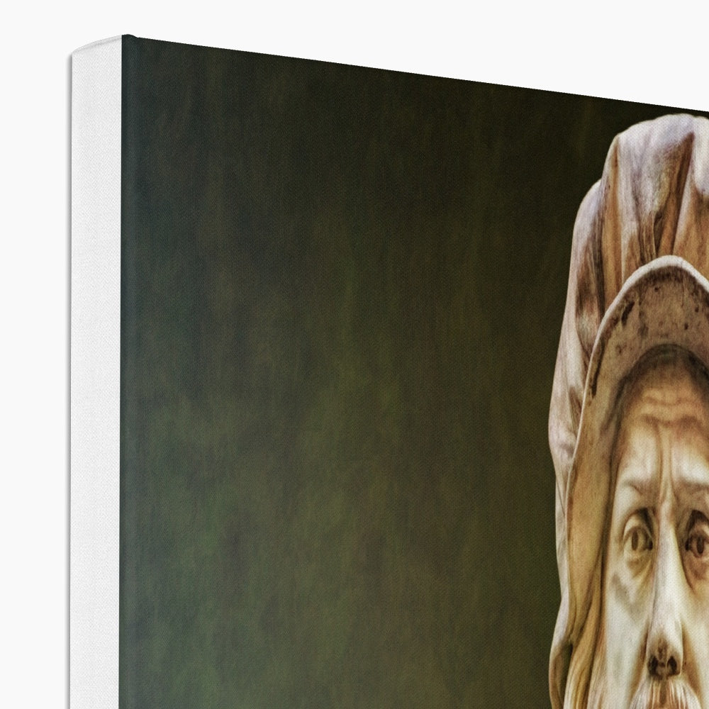 Leonardo Da Vinci Statue Canvas