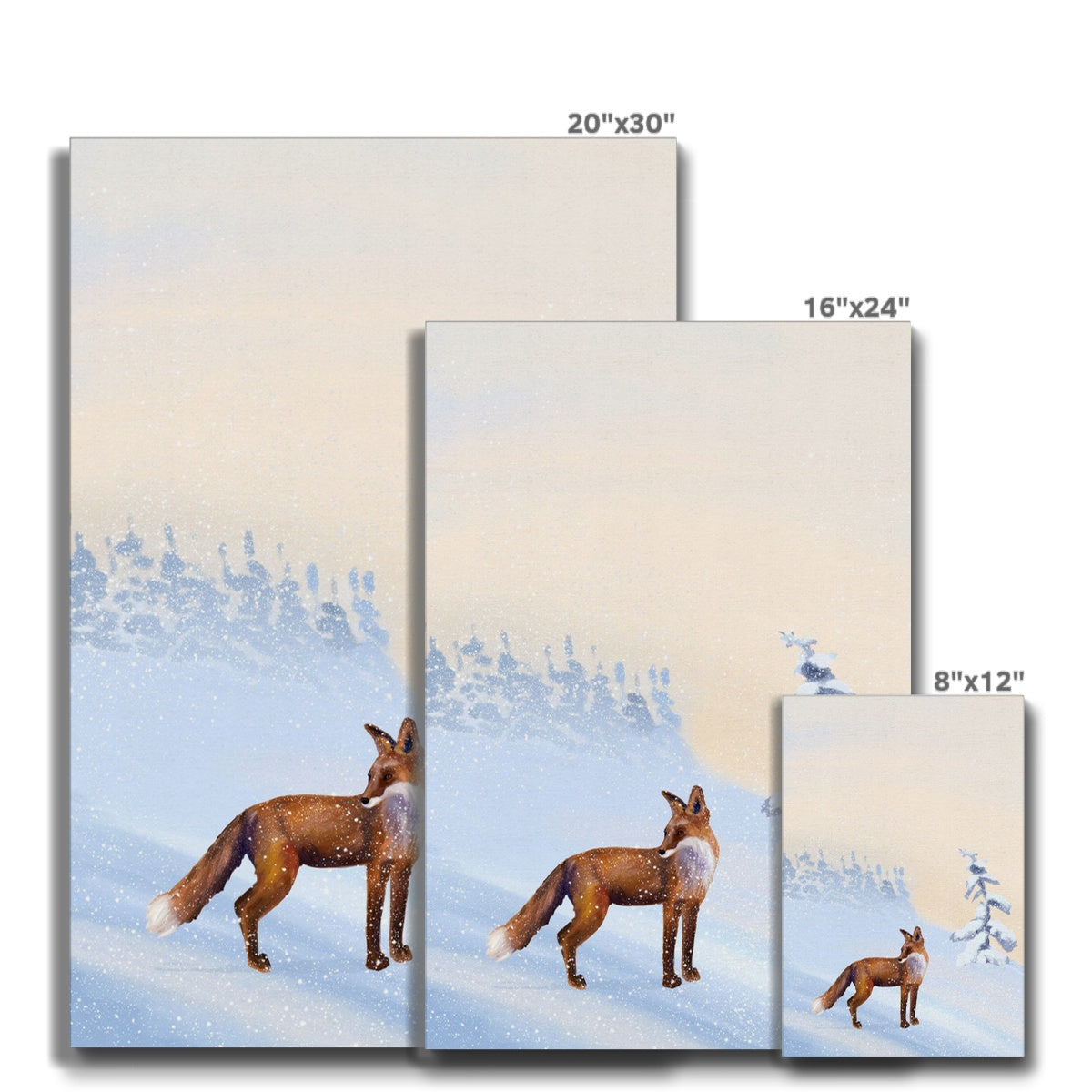 Fox & Snow Canvas