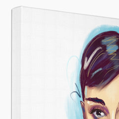 Audrey Hepburn Illustration Canvas