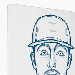 Mac Miller Art White Illustration  Canvas