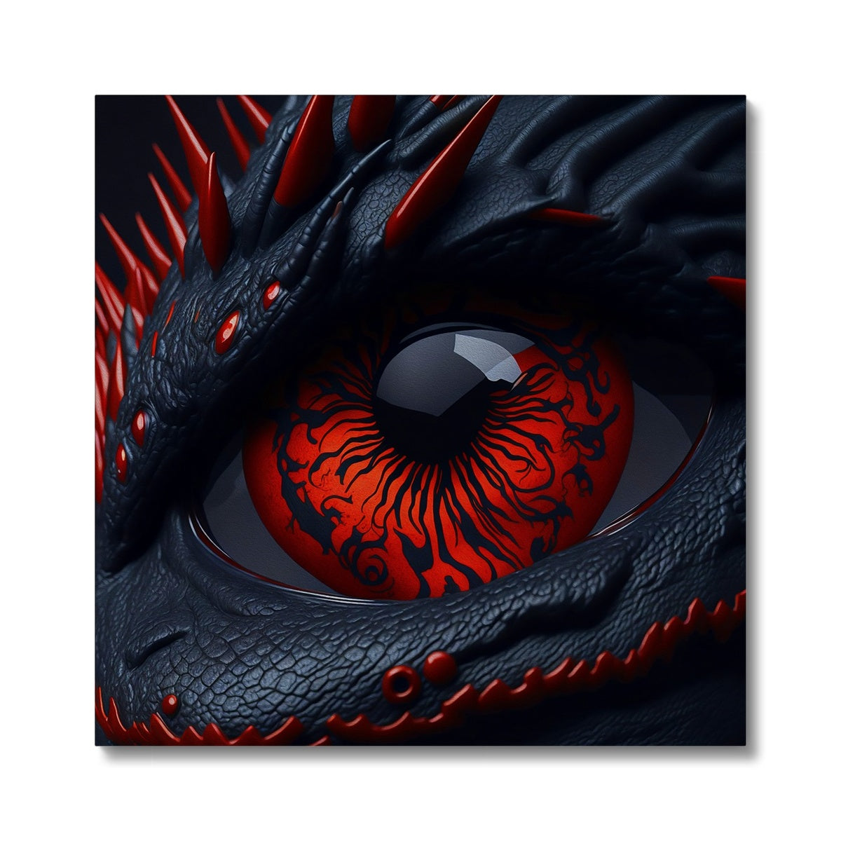 Red Dragon Eye Art Canvas