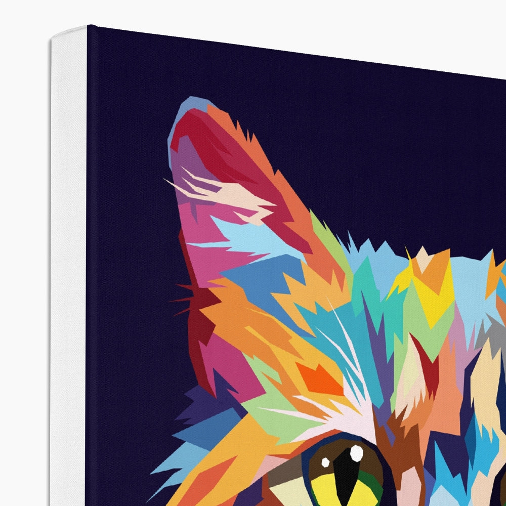 Mesmerizing Feline Portrait Canvas