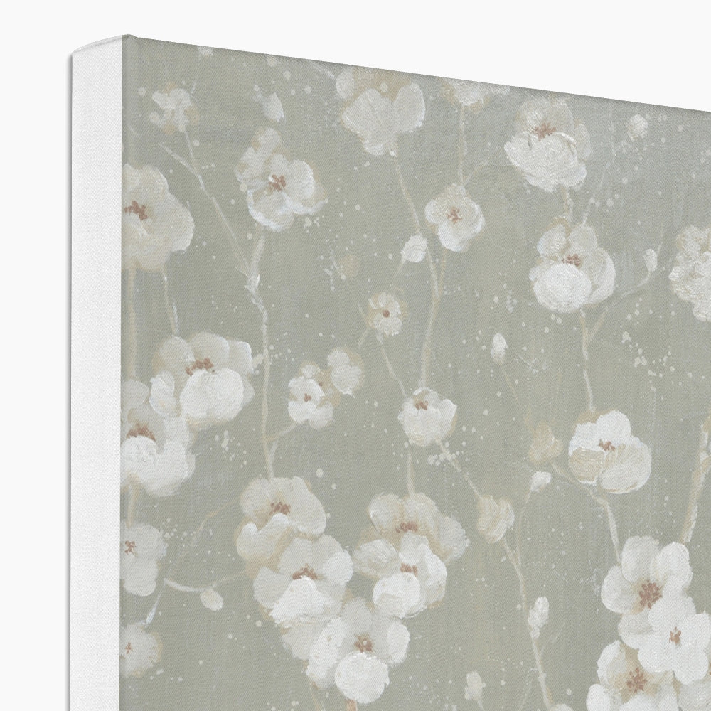 Amazing White Flower Bunch Canvas