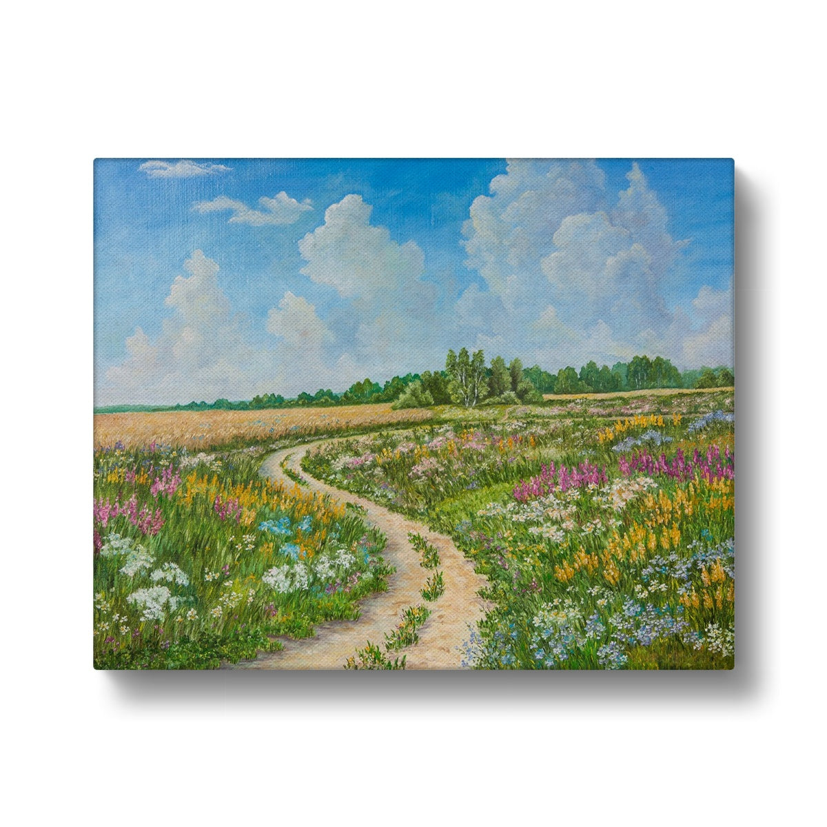 Stunning Flower Field Oil Painting Canvas