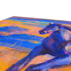 Purple Horse Abstract Art Canvas