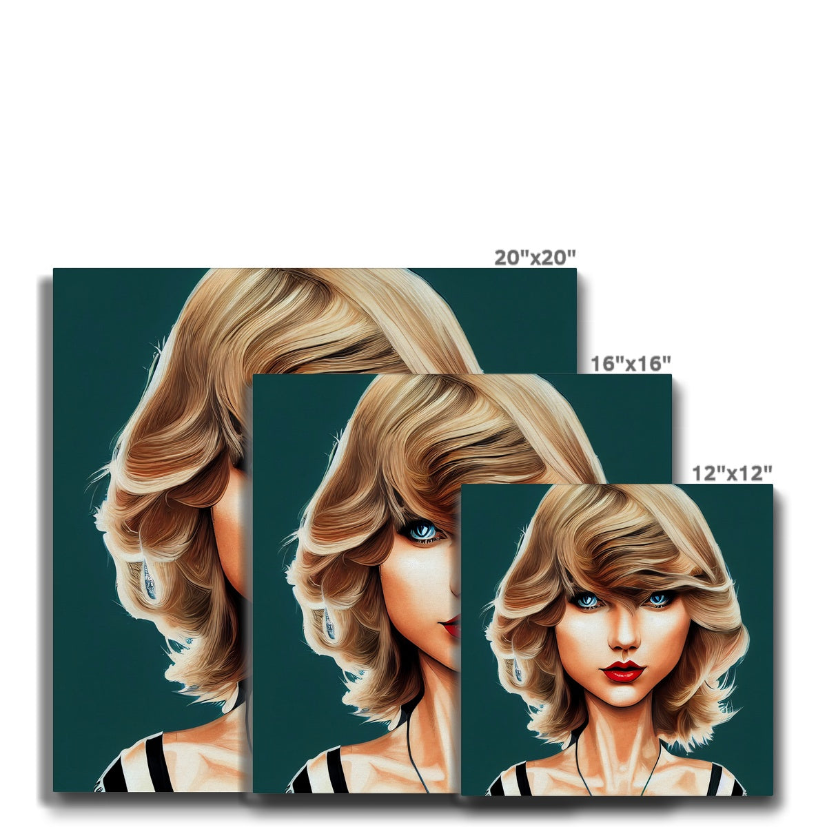 Taylor Swift Illustration Canvas