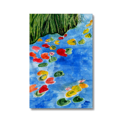 Small Koi Fish In Lake Canvas