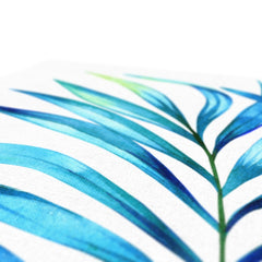 Green & Blue Leaves Painting Canvas