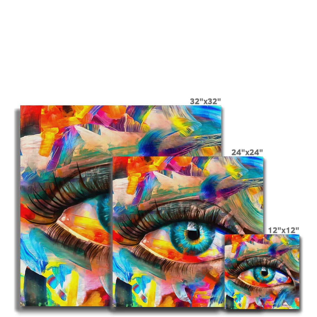 Multicolor Eye Art Canvas