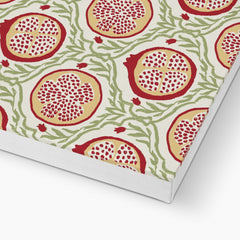 Delightful Pomegranates Seamless Print Canvas