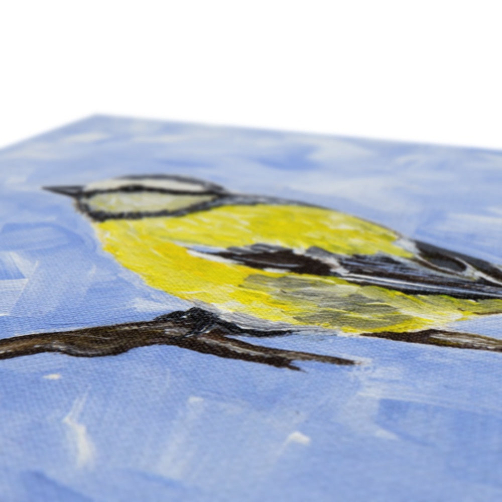 Yellow & White Sparrow Canvas