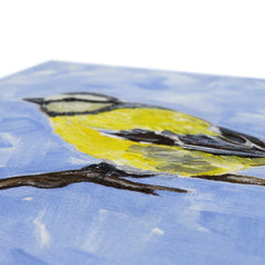 Yellow & White Sparrow Canvas