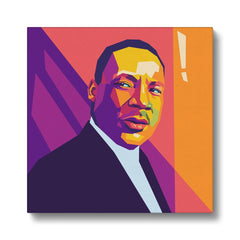 Abstract Martin Luther King Illustration Canvas
